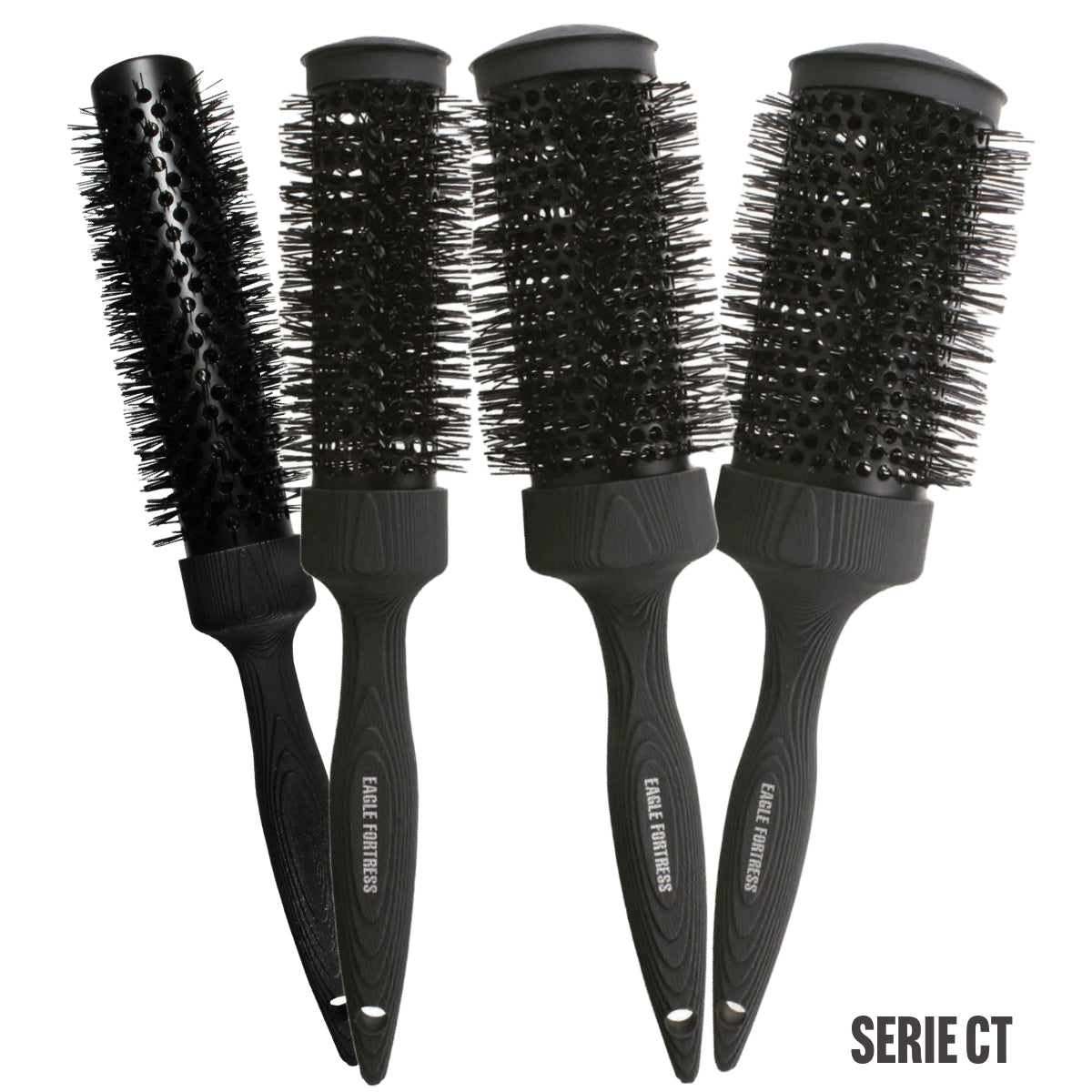 Kit Cepillos Brushing Eagle Serie Carbon Textura