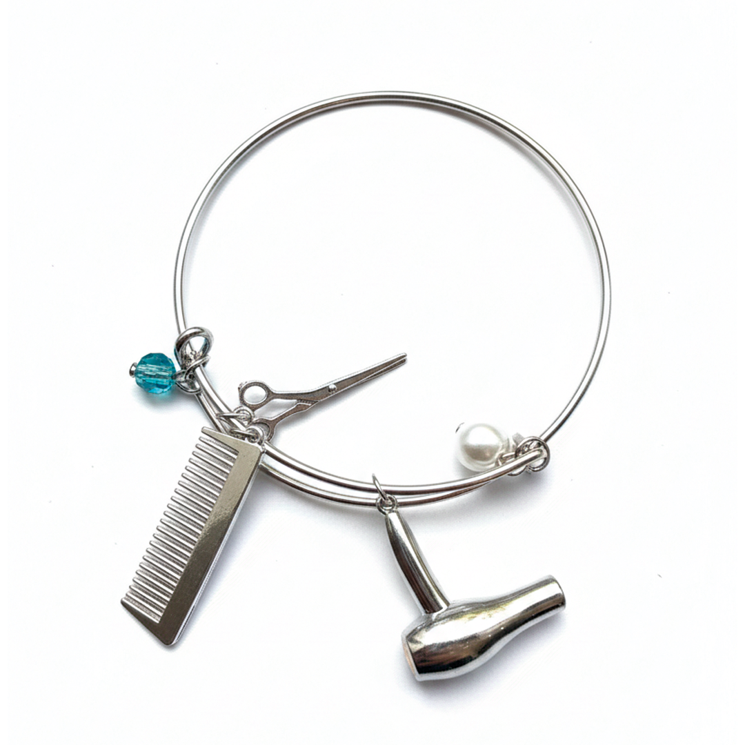 Pulsera Peluquero Plateada
