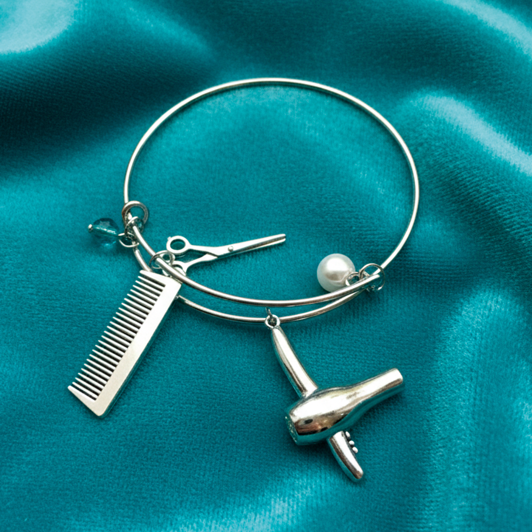 Pulsera Peluquero Plateada