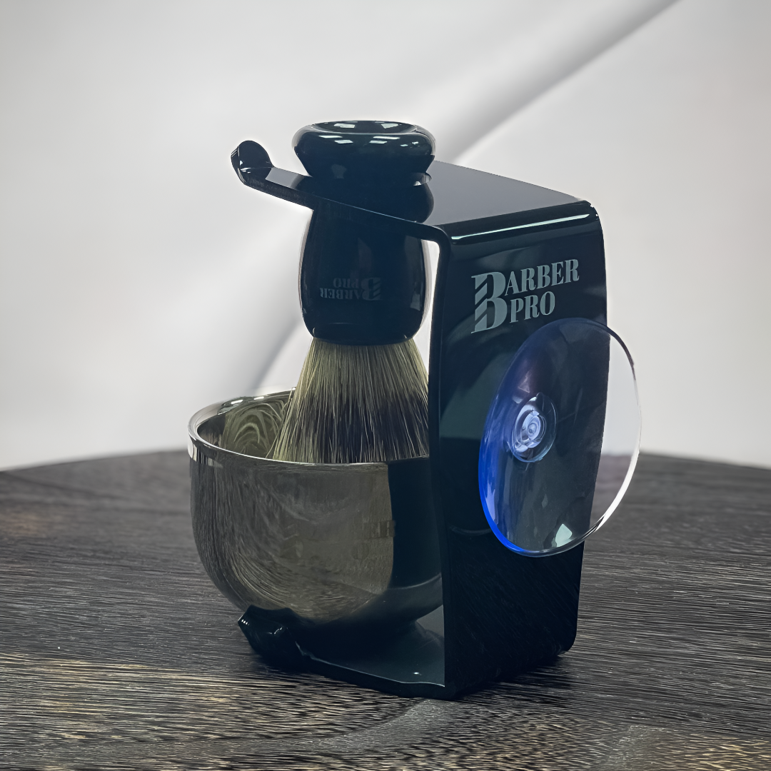 Set Sense Barber Pro Hisopo, Cuenco y Soporte