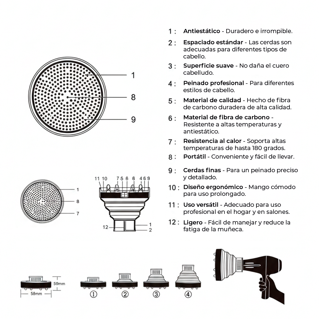 Difusor Folding Universal