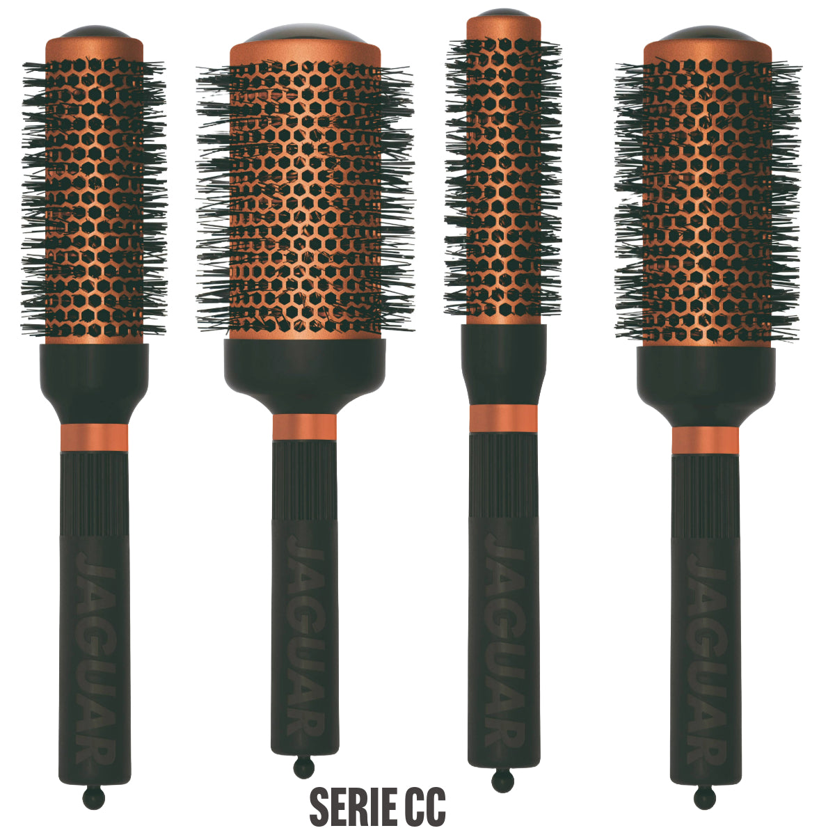 Kit Cepillos Térmico Jaguar Serie CC CERAMICA COBRE