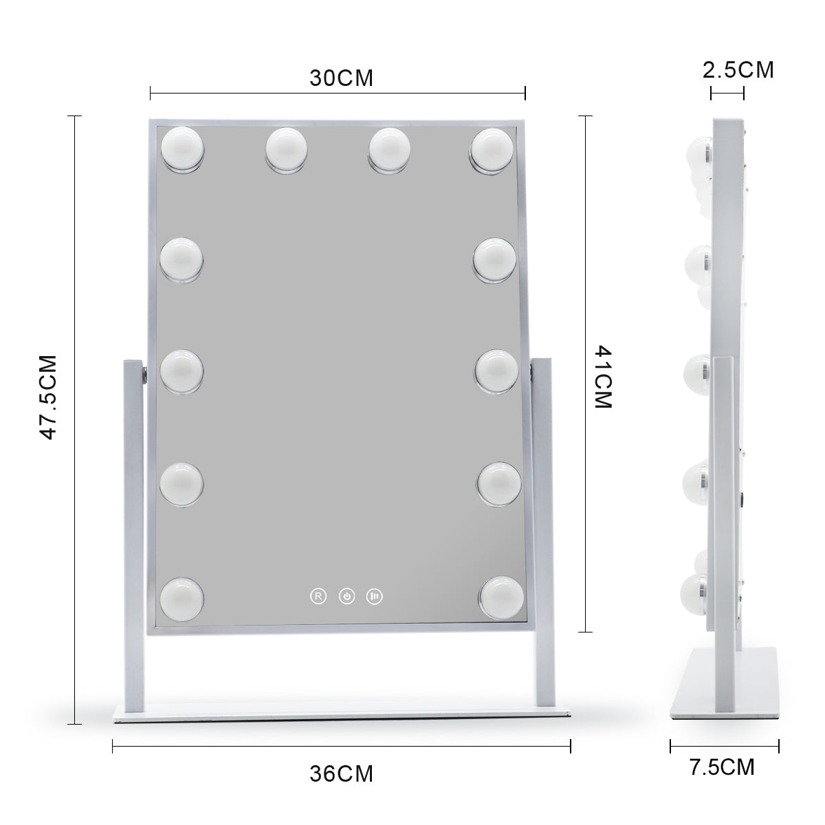 Espejo LED Hollywood Glow