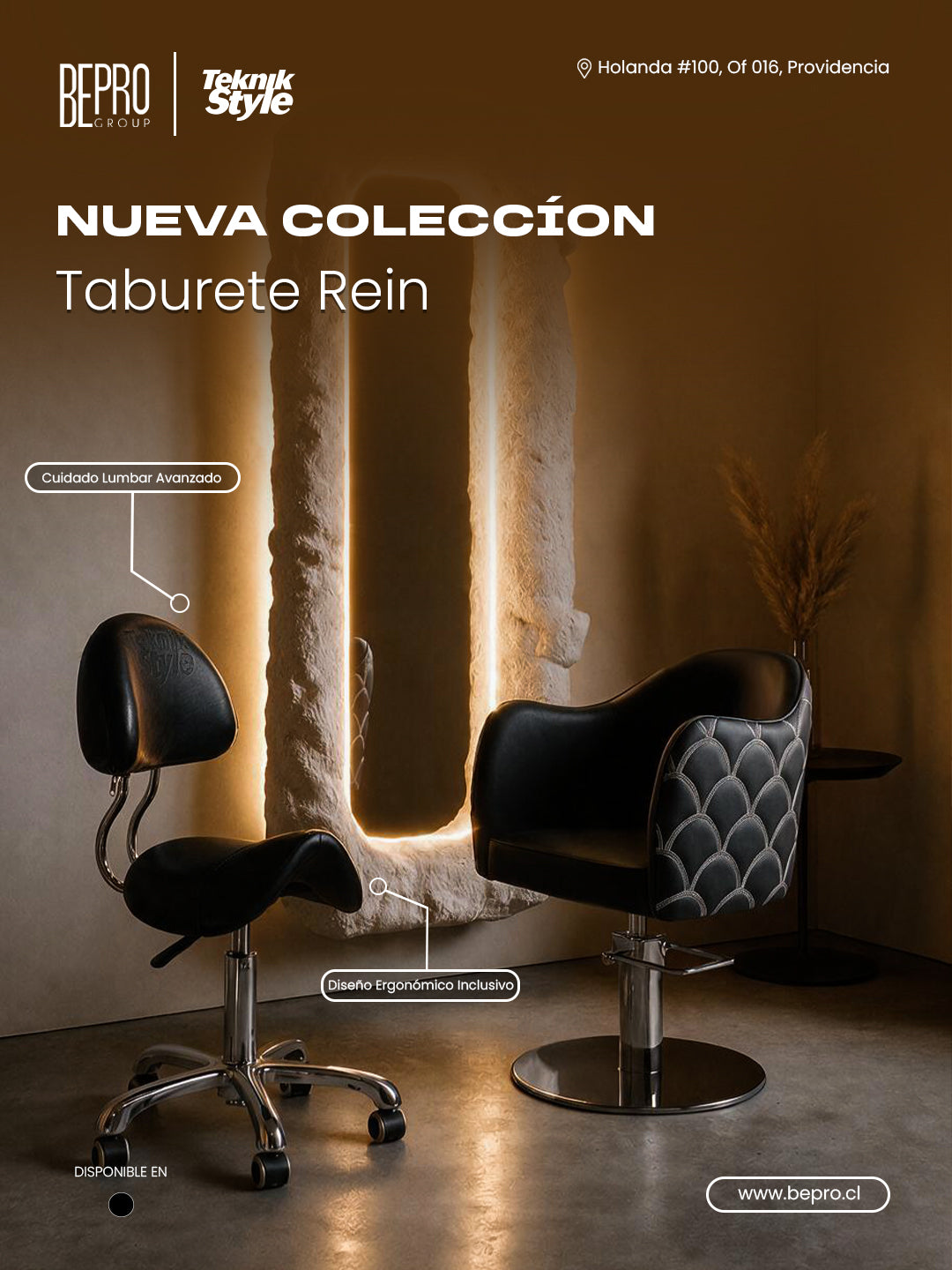 Taburete Con Respaldo Rein