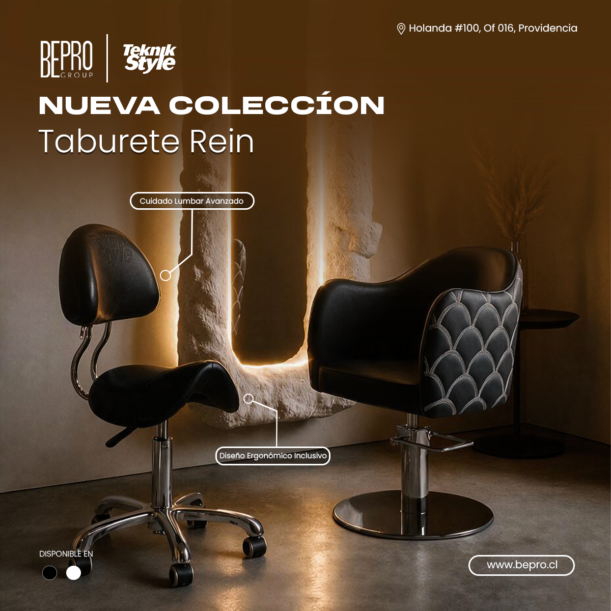 Taburete Con Respaldo Rein