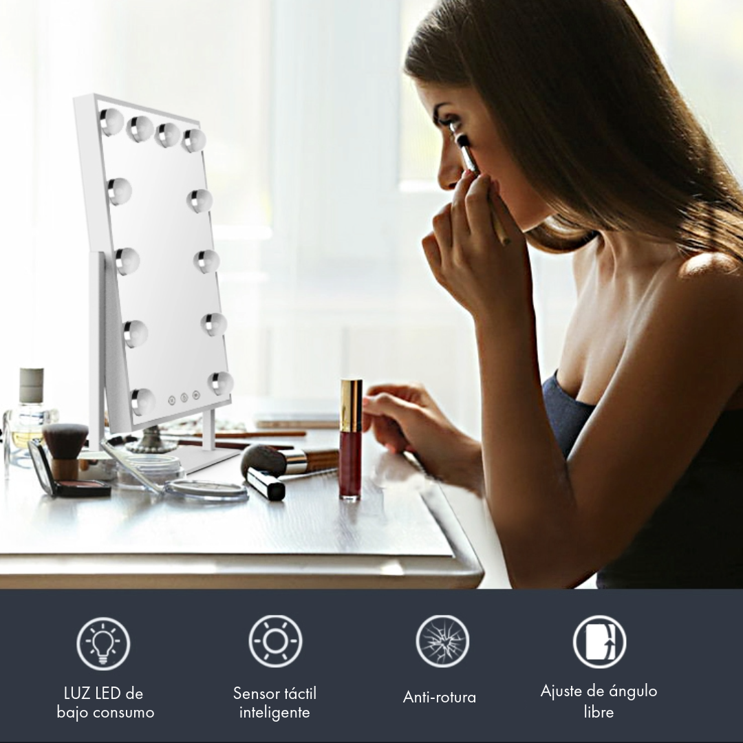 Espejo LED Hollywood Glow