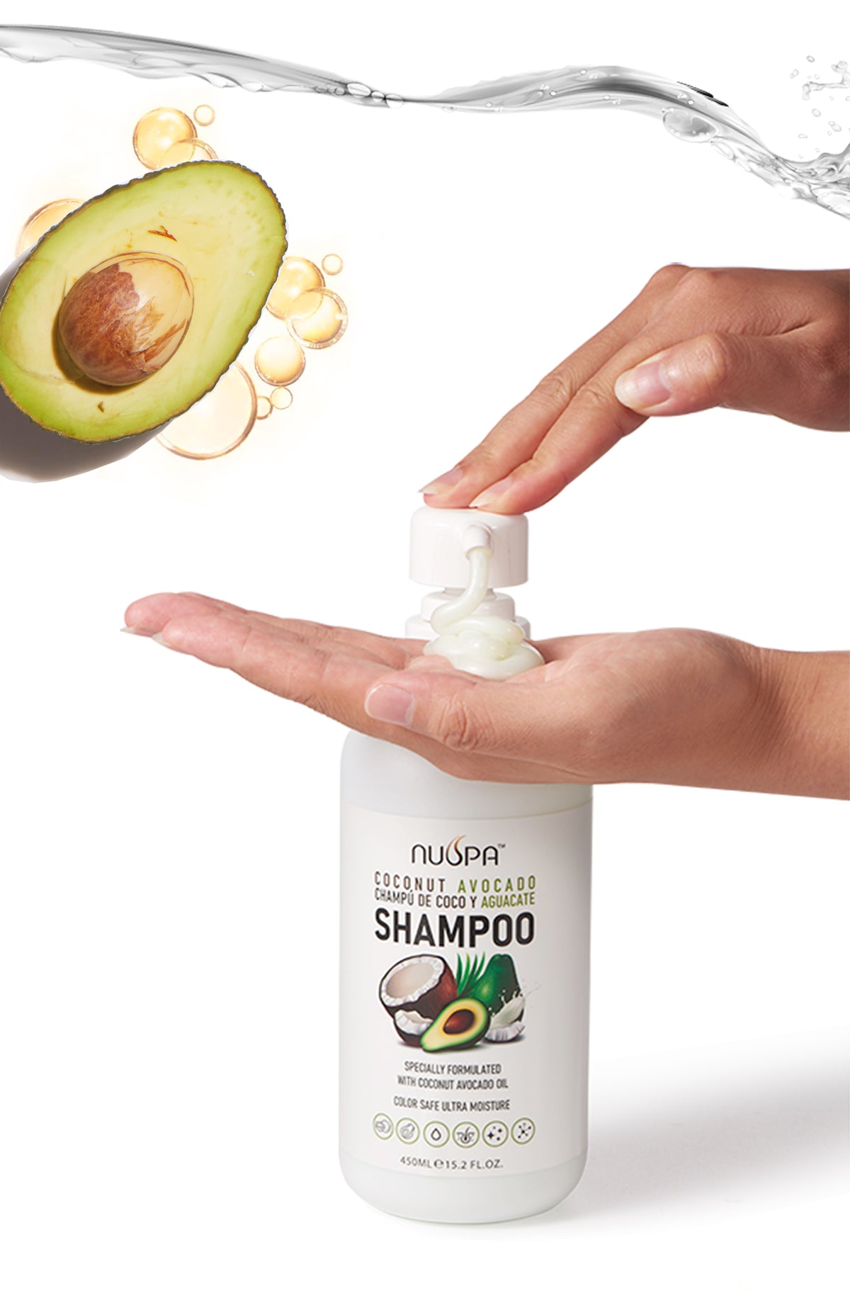 Shampoo Con Aceite De Coco y Palta 450ml