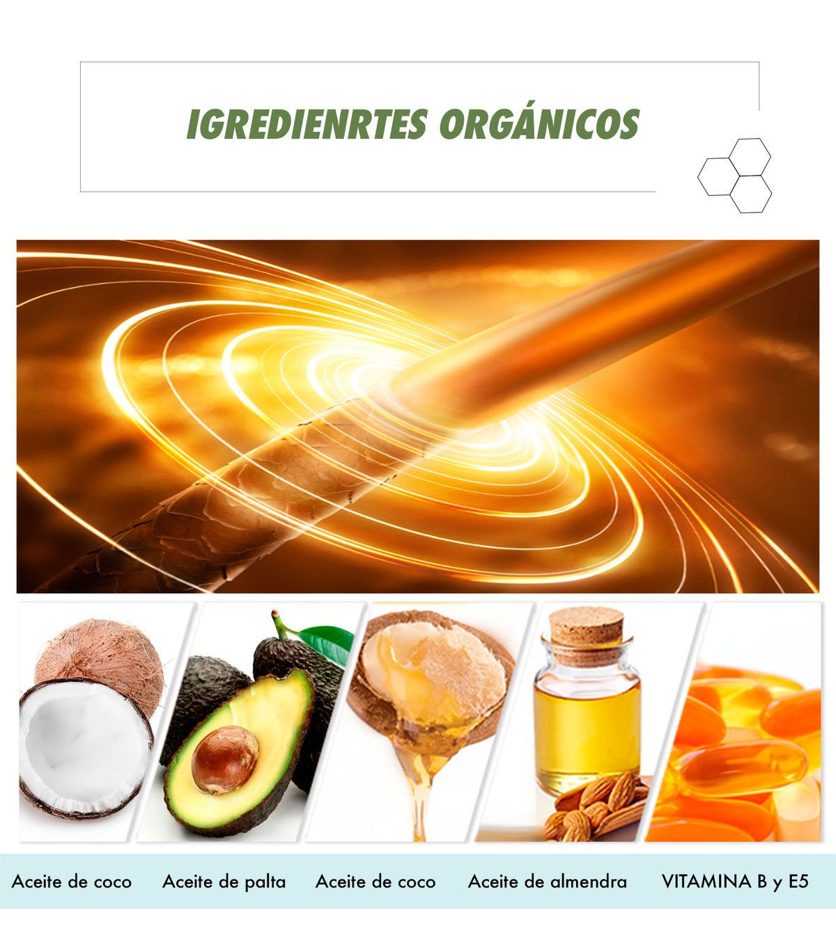 Shampoo Con Aceite De Coco y Palta 450ml